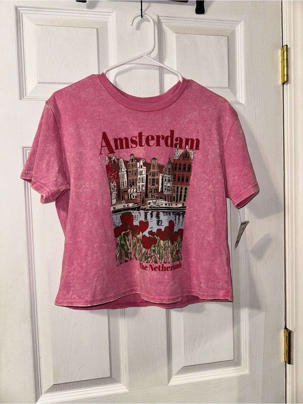 Amsterdam Pink Graphic Tee
